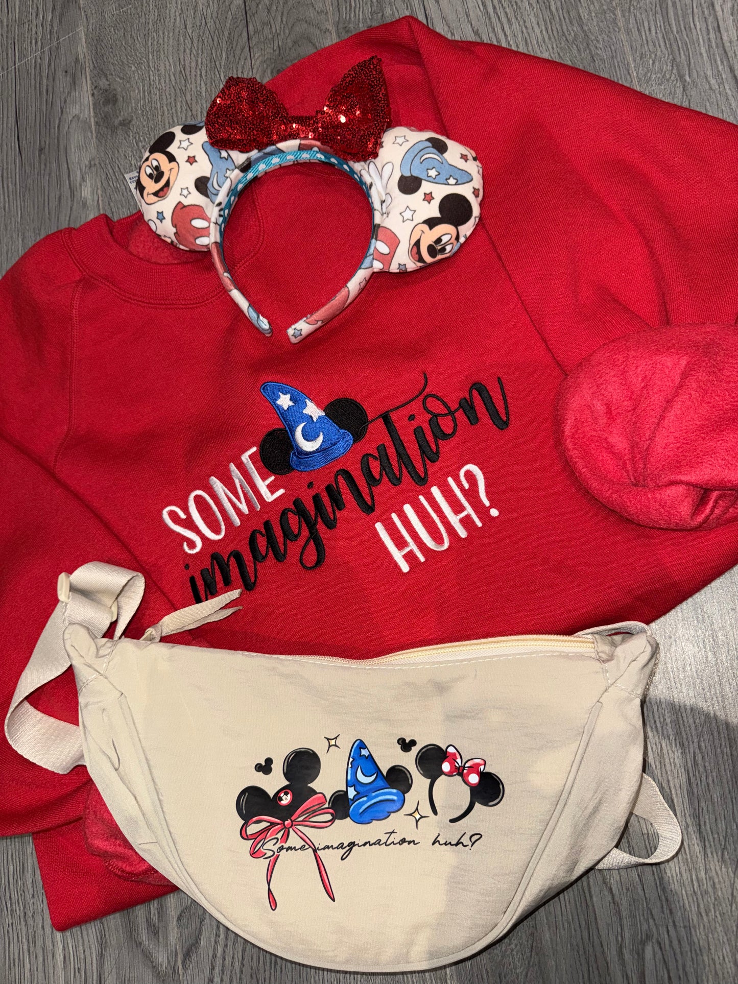 Some Imagination Huh? Embroidered Sweatshirt