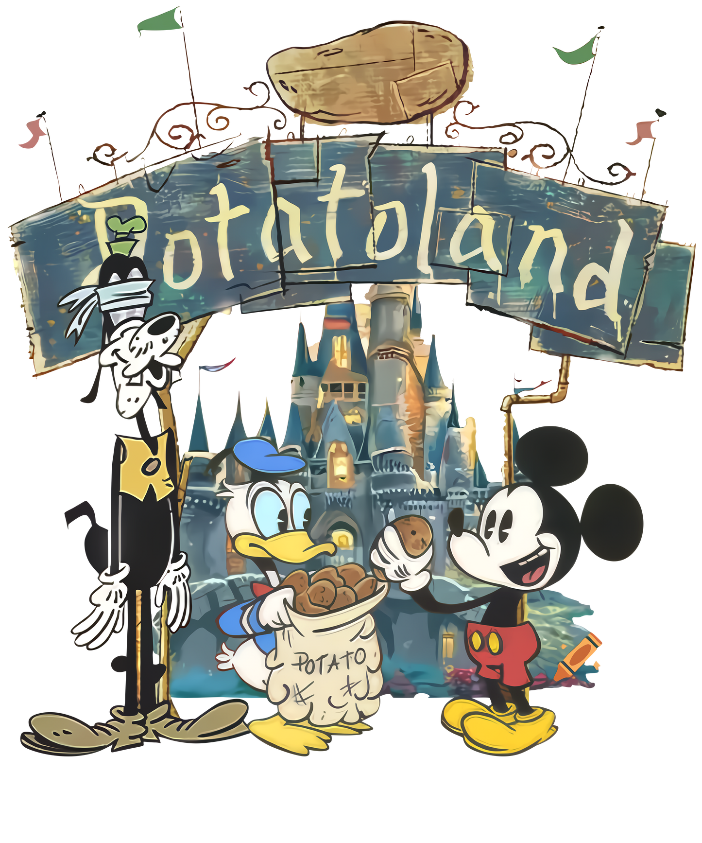 Potato Land DTF Print