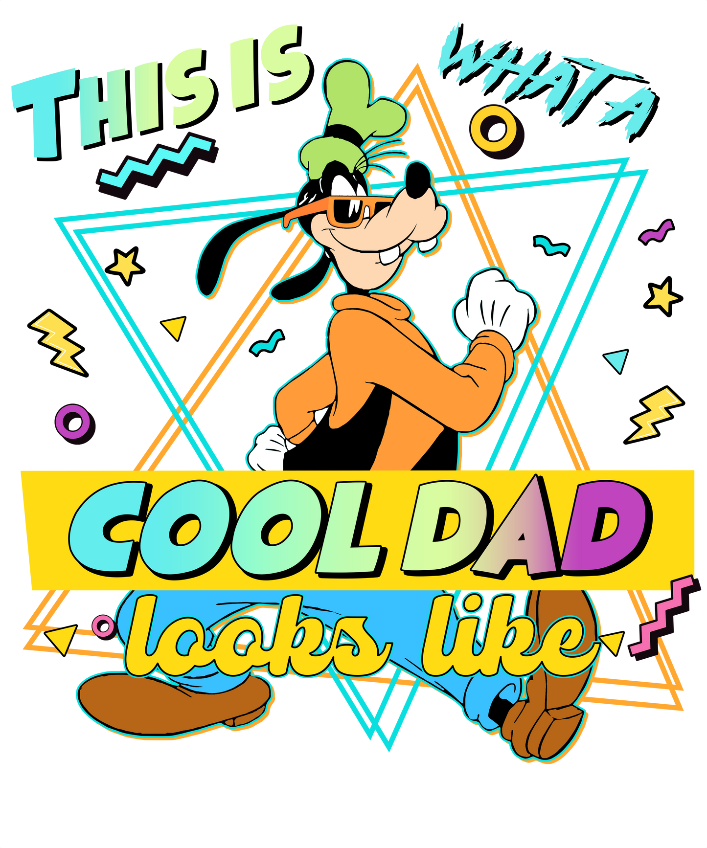 Goofy Cool Dad DTF Print