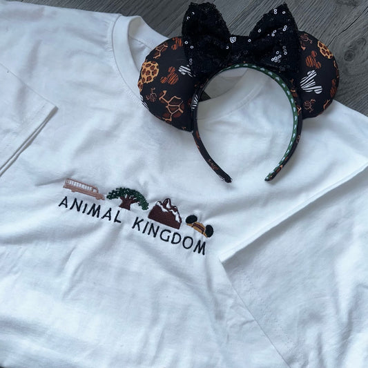 Animal Kingdom Embroidered Tee