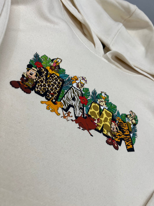 Mouse Safari Mama Hoodie