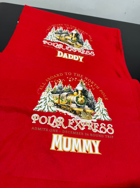 Polar Express Christmas Santa Sacks