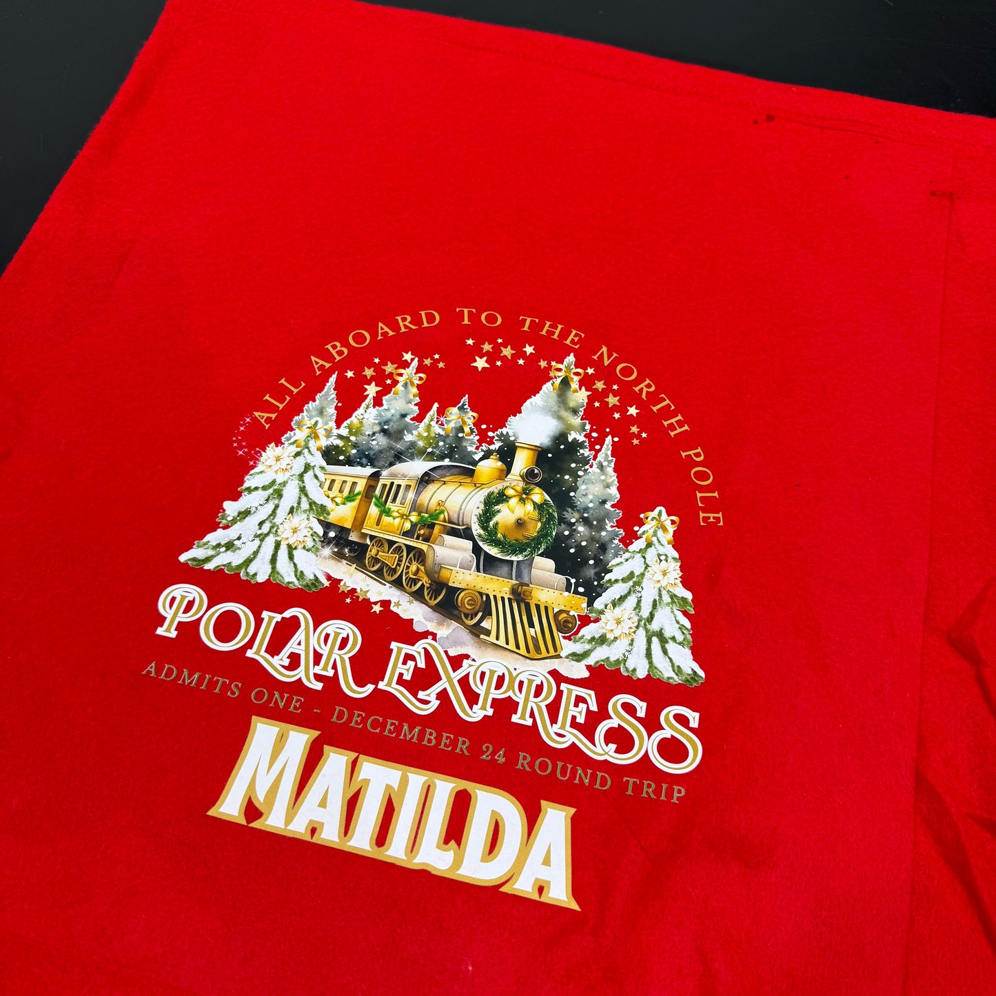 Polar Express Christmas Santa Sacks