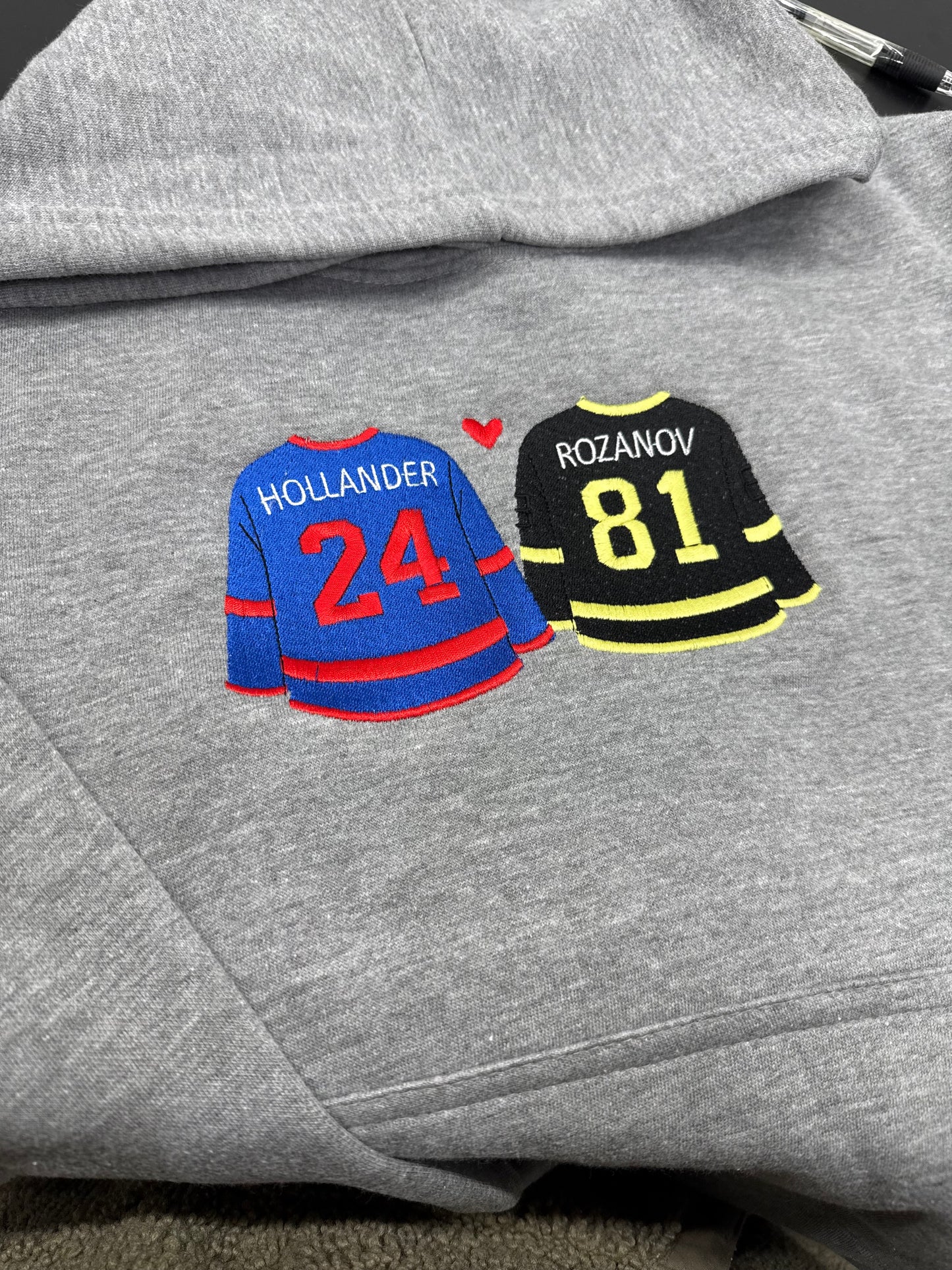 Heated Rivalry  Jersey Embroidery