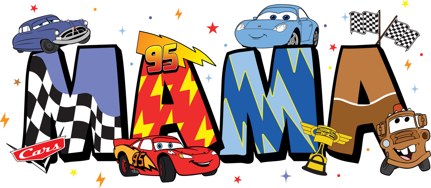 MAMA- Cars DTF Print