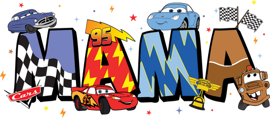 MAMA- Cars DTF Print