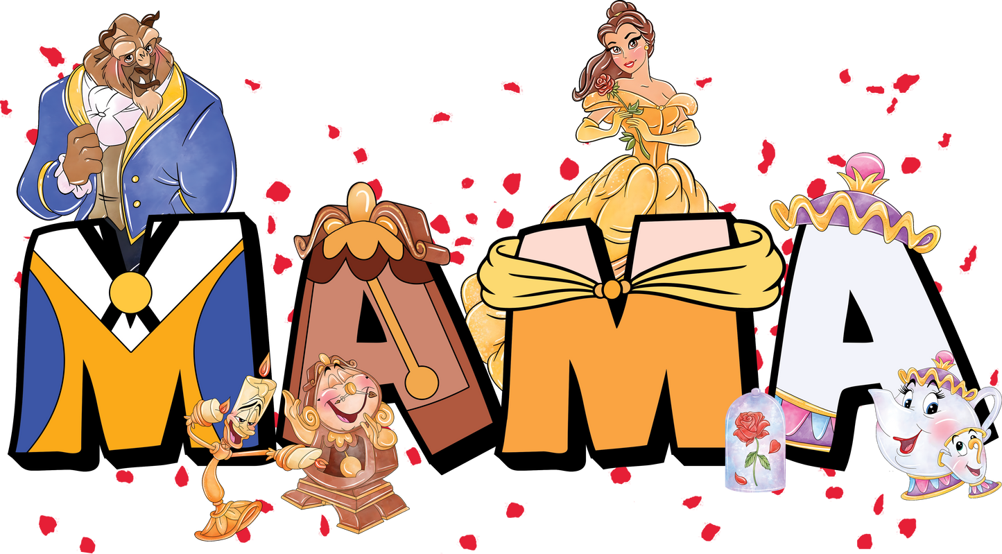 MAMA- Beauty and the Beast DTF Print