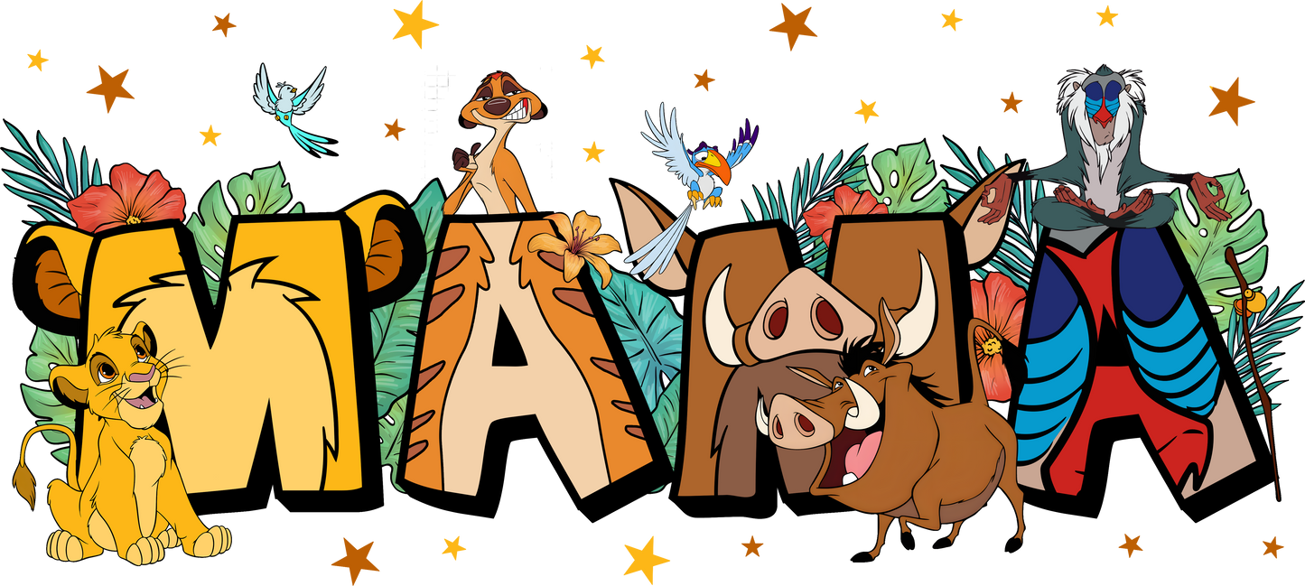 MAMA- Lion King DTF Print
