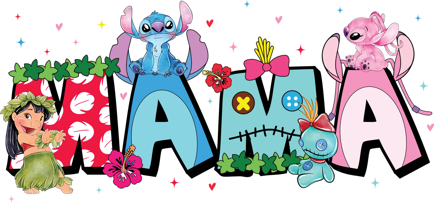 MAMA- Lilo & Stitch DTF Print
