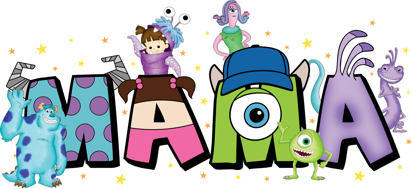 MAMA- Monsters INC DTF Print