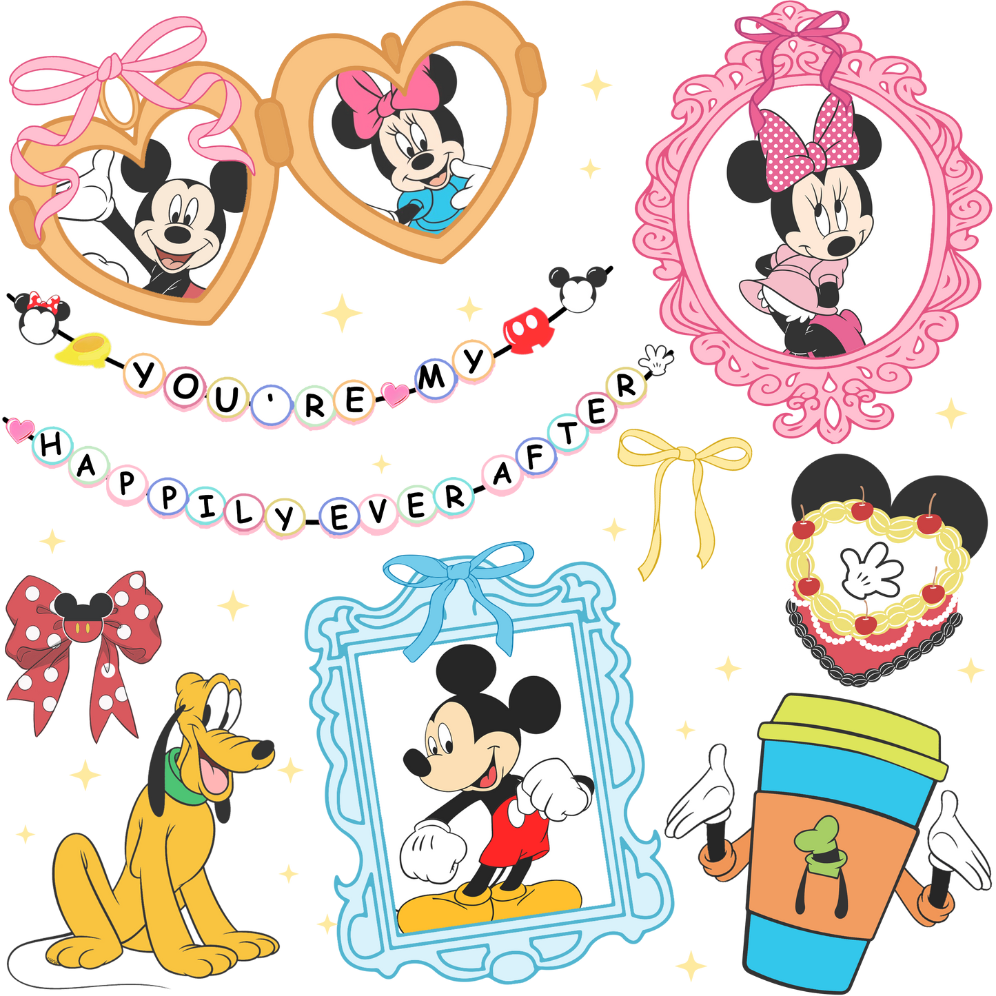 Mouse Scene DTF Print