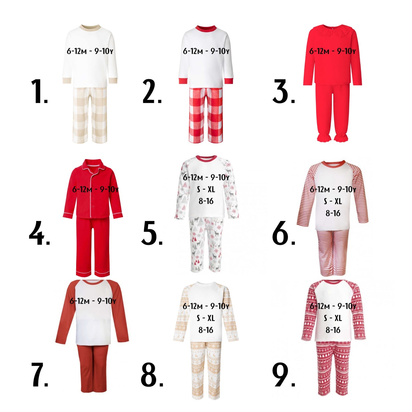 Children's Personalised Christmas PJs