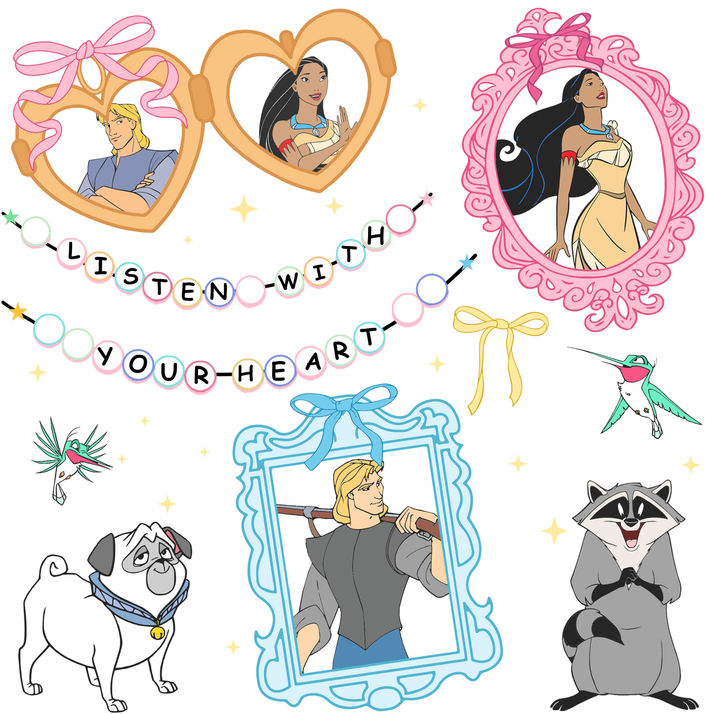 Pocahontas Scene DTF Print