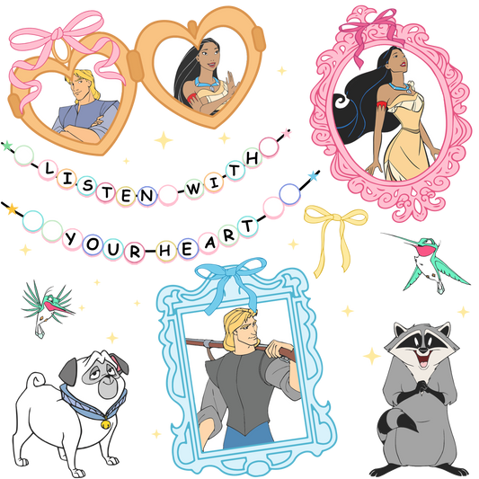 Pocahontas Scene DTF Print