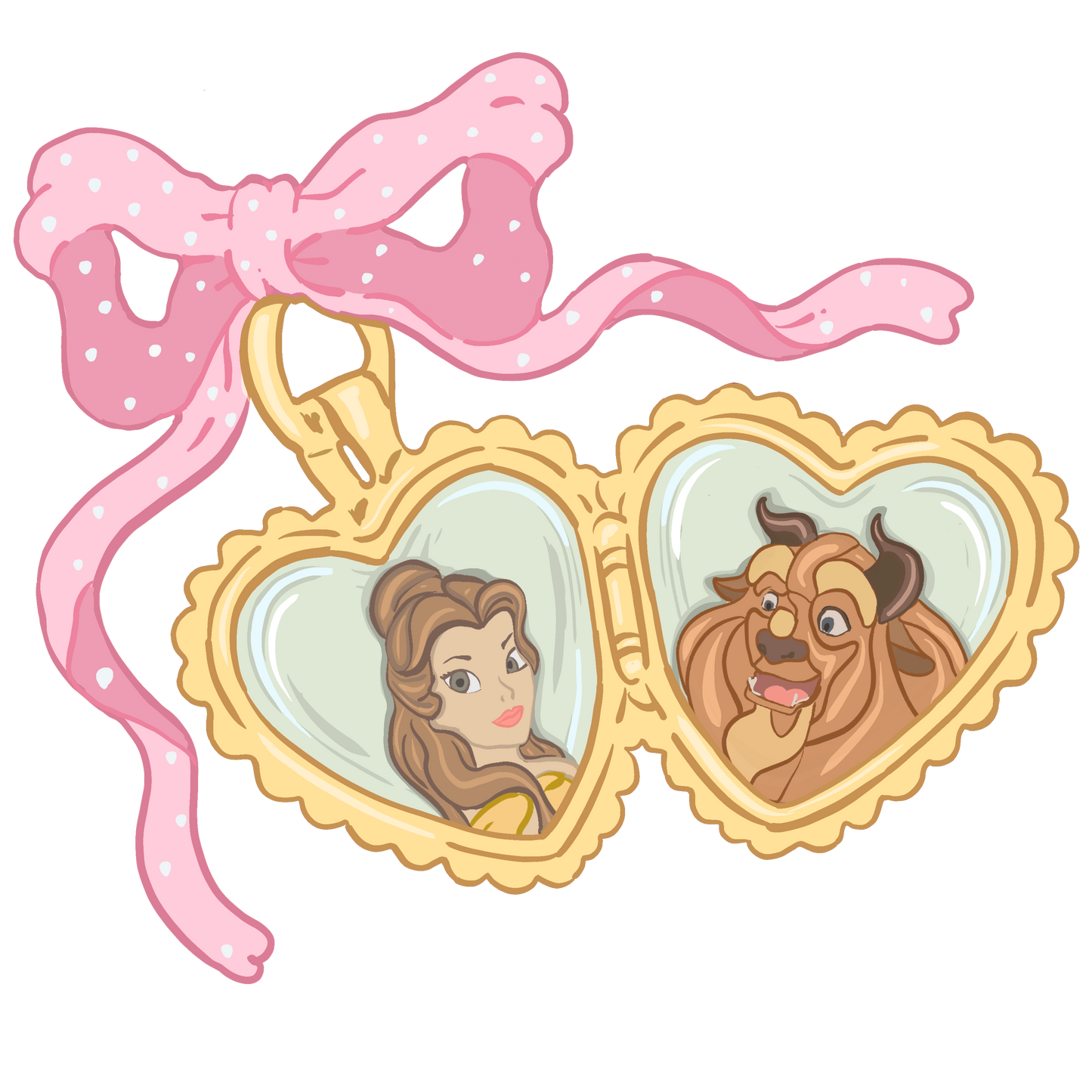 Belle & Beast DTF Print