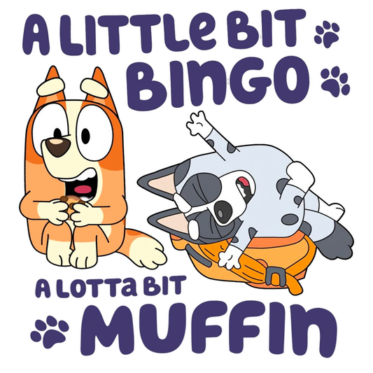 Bingo & Muffin DTF Print
