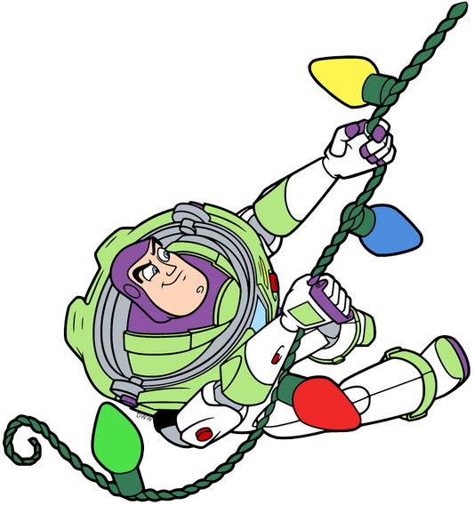 Christmas Buzz Lightyear DTF Print