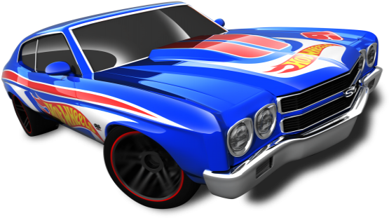Blue Hot Wheels DTF Print