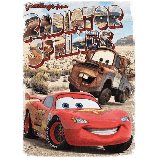 Lightning McQueen & Mater DTF Print