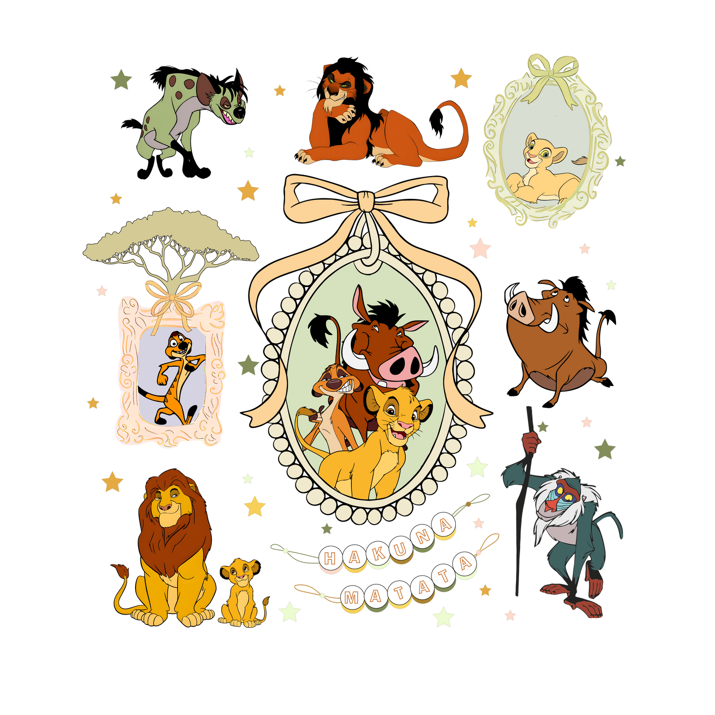 Lion King Scene DTF Print