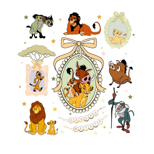 Lion King Scene DTF Print
