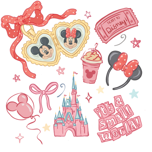 Mouse Land Scene DTF Print
