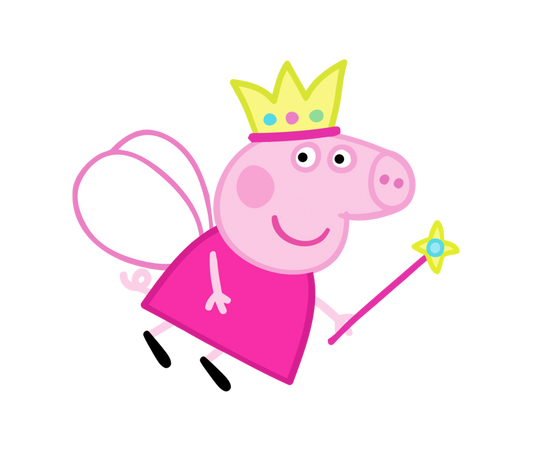 Peppa Pig Fairy DTF Print