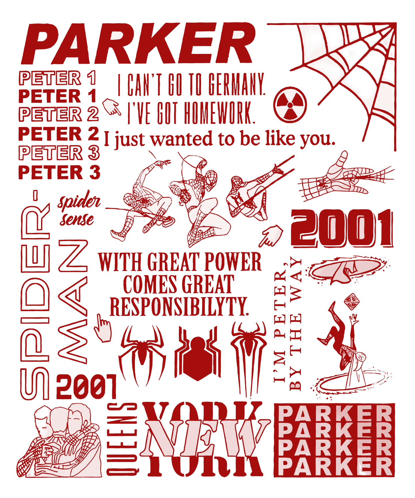 Spiderman Scene DTF Print