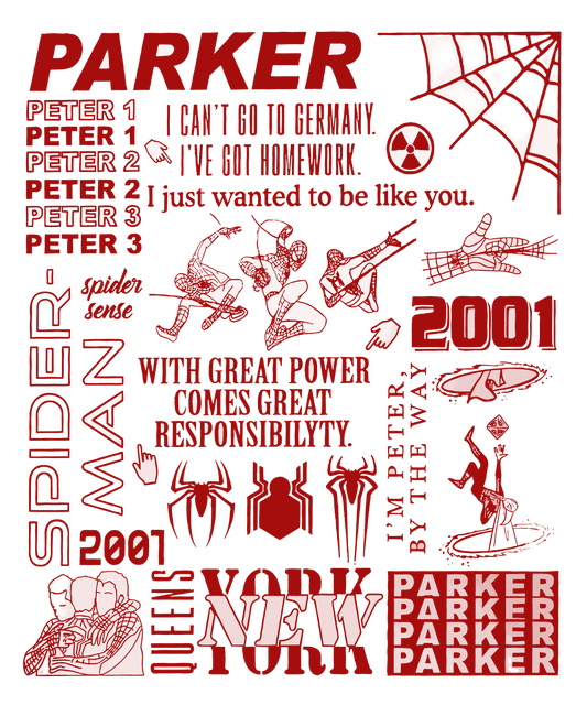 Spiderman Scene DTF Print