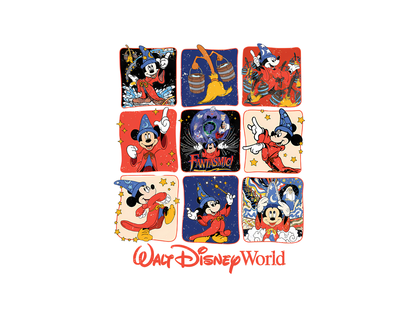 Sorcerer Mickey Square DTF Print