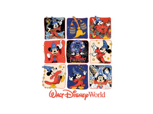 Sorcerer Mickey Square DTF Print