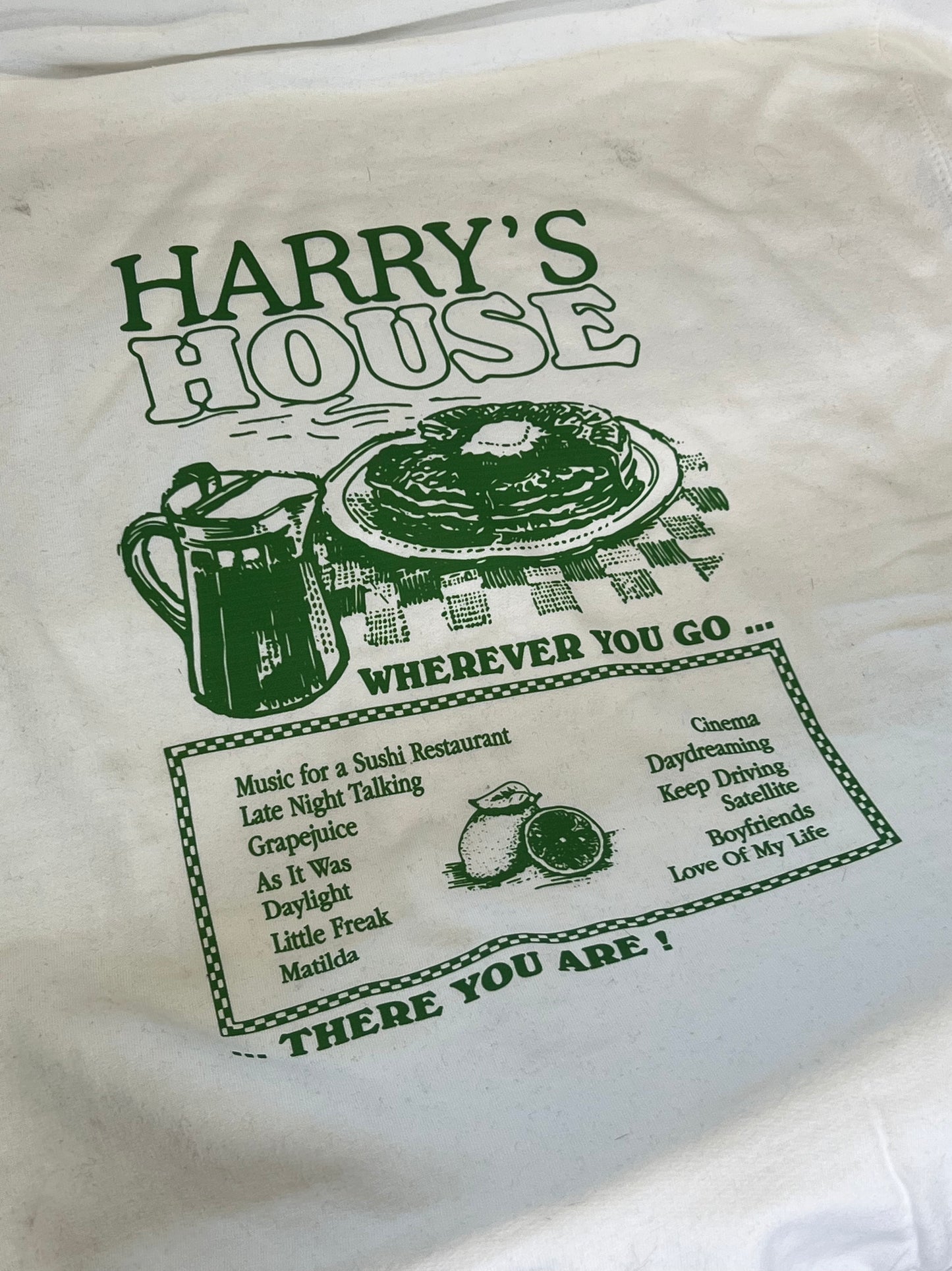 Harry’s House Menu